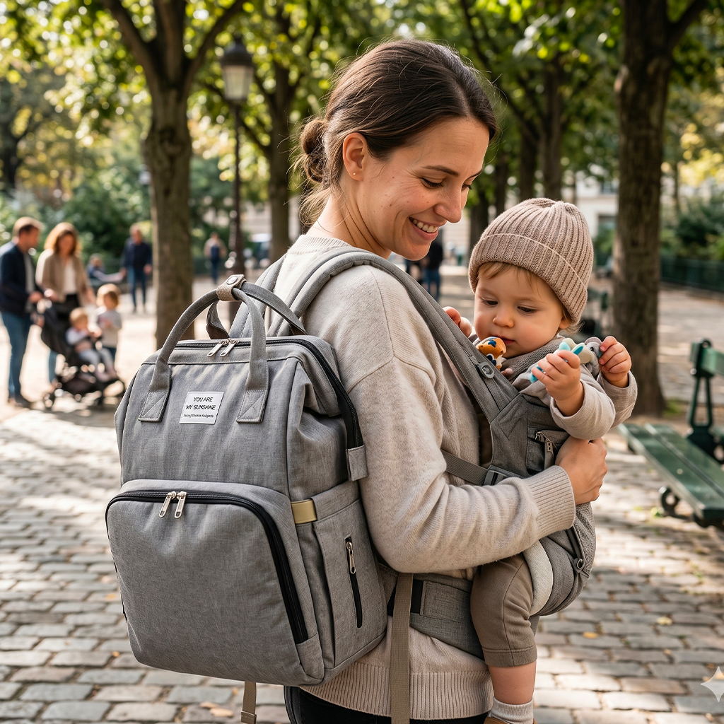Sac à Langer Backpack Imperméable Grande Capacité
