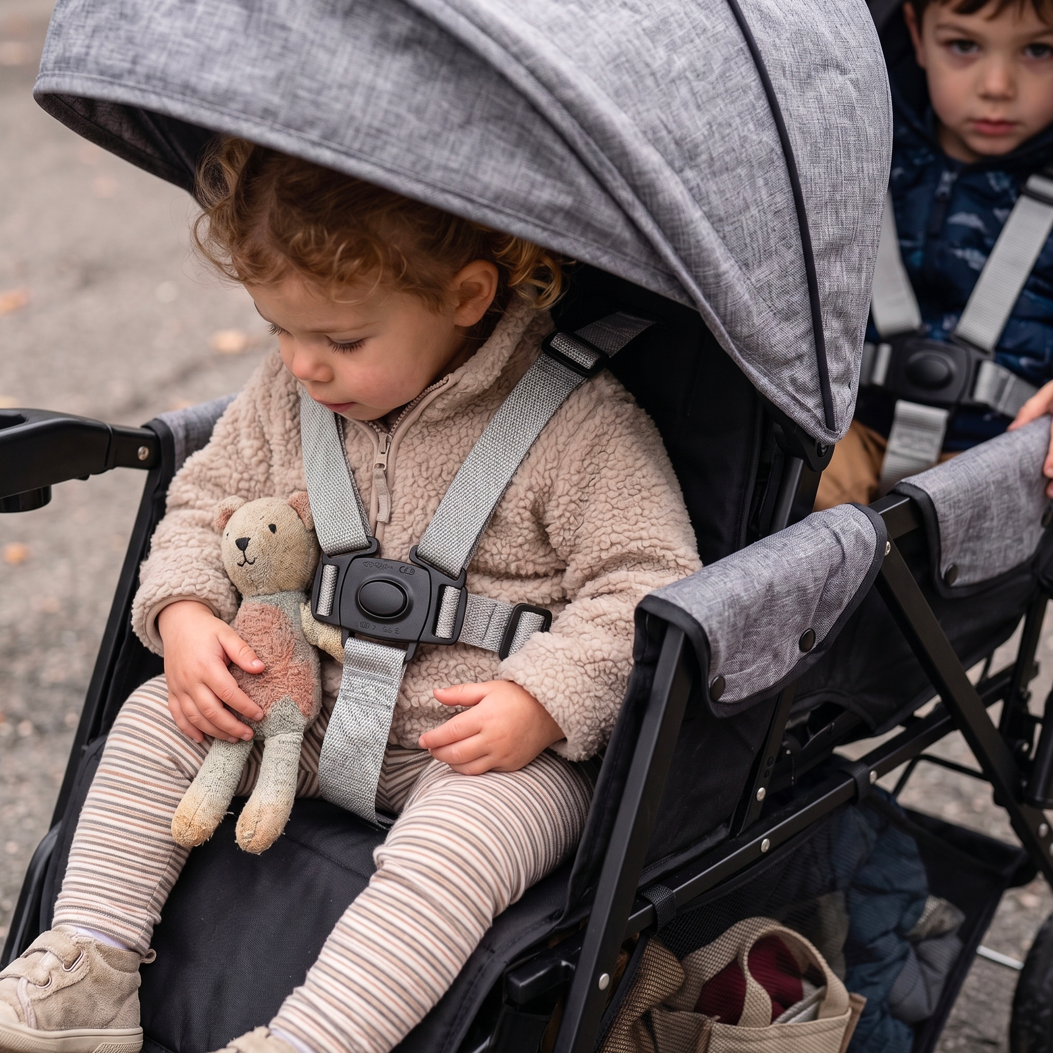 Poussette Double Légère 2 Enfants 0-4 ans