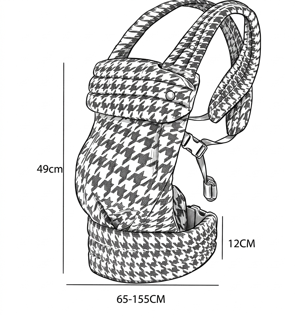 Porte-bébé Mesh Respirant Physiologique 0-15kg